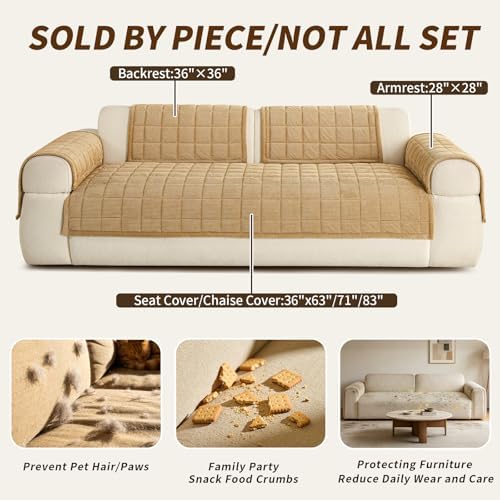 Couch Covers for Sectional Sofa, L Shaped Modular Couch Cover - Image 4