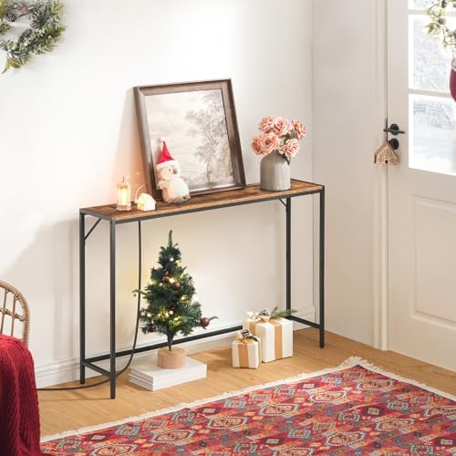 MAHANCRIS Console Table, Narrow Sofa Table, 43.7” Entrance Table - Image 4