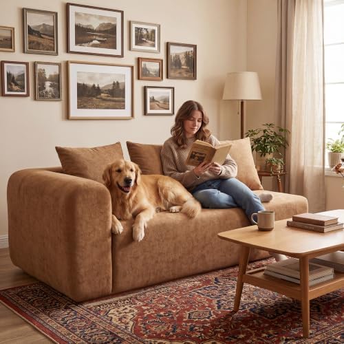 Claiks 71" Left Armrest Boneless Sectional Loveseat Sofa - Image 3