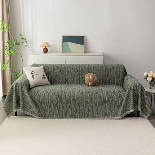 MYSKY HOME Couch Covers for 2 Cushion Couch Sofa, Chenille L Shape Sectional - Image 2