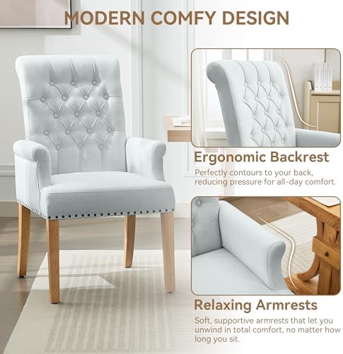 WUTUTUEE Fabric Dining Chair - Image 3