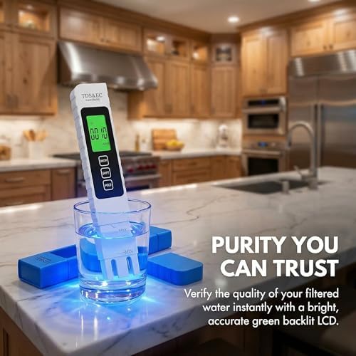 TDS Meter Digital Water Tester 4 in 1 TDS EC & Temperature Meter, 0-9999 ppm - Image 3