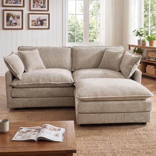 Tmsan 76.7" Cloud Loveseat Couch - Image 3