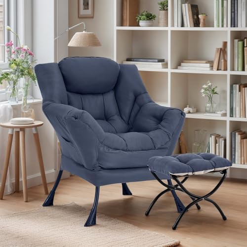 Lazy Chair with Ottoman, Soft Comfy Chair - Image 5