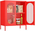 2 Door Accent Cabinet, Metal Storage Cabinet by Fumedo