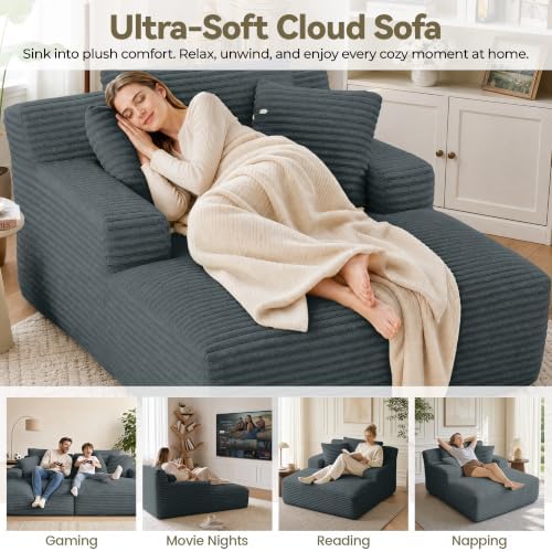 NicBex 66”Oversized Chaise Lounge Chair Indoor - Image 4