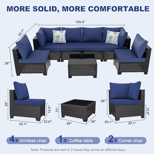 Outdoor Wicker Patio Furniture Set - Image 2