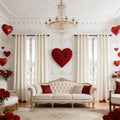 SMILETIME Ivory White Velvet Curtains 52"x108" Grommet 4 Panels by SMILETIME