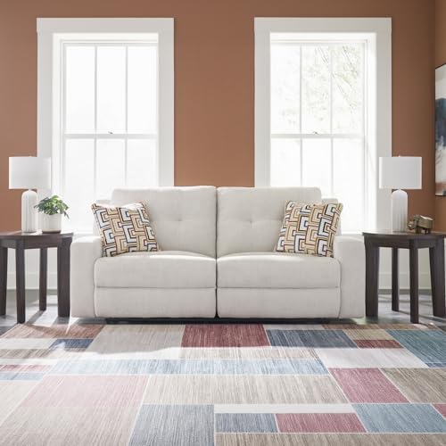 Signature Design by Ashley Danum Reclining Sofa, Stone Beige Recliner Couch - Image 2