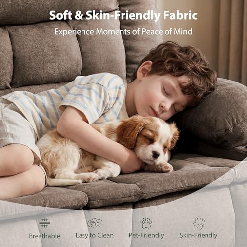 Loveseat Recliner Sofa, Wall Hugger Reclining Loveseat - Image 6