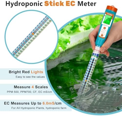 YINMIK PPM Meter, EC Meter Hydroponics Conductivity Tester Stick - Image 4