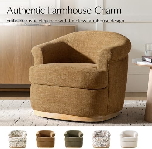 HULALA HOME Swivel Barrel Chair - Image 5