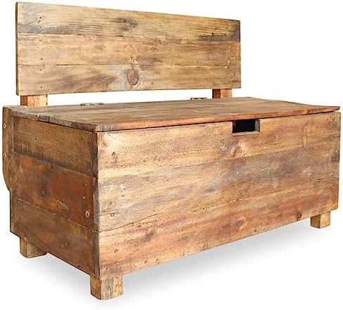 SKM Bench Solid Reclaimed Wood 86x40x60 cm by SKM