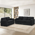 Chenille 2-Seater & 3-Seater Sofa Set w/Two Arm Pillows by ACMEASE