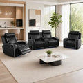 Leather Power Recliner Sofa Set by Unknown