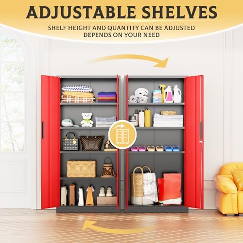 SUNCROWN 72" Metal Storage Cabinet - Image 6