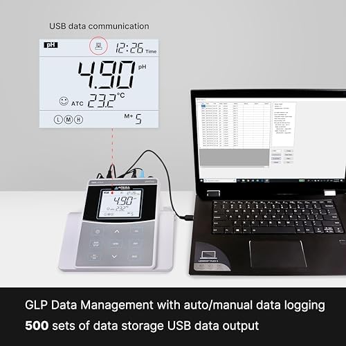 Apera Instruments AI521 PH800 Laboratory Benchtop pH Meter Kit, 0.01 pH Accuracy - Image 4