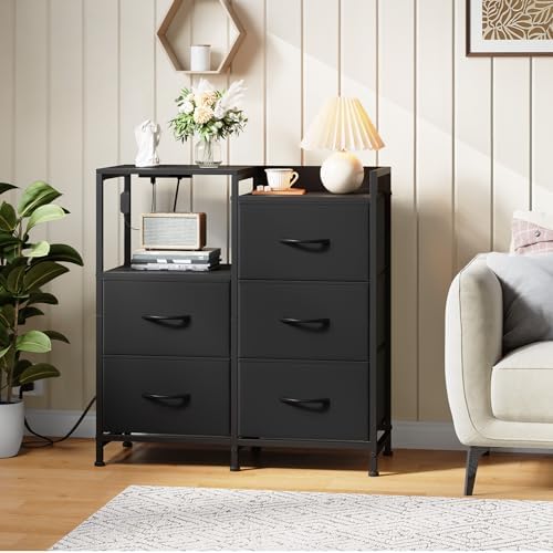 Somdot Wide Bedroom Nightstand - Image 2