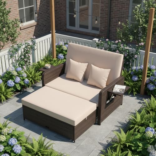 Tangkula Patio Rattan Daybed - Image 2