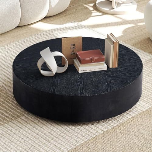 JUSTONE Round Coffee Tables for Living Room, Modern Minimalist Side Tables by JUSTONE