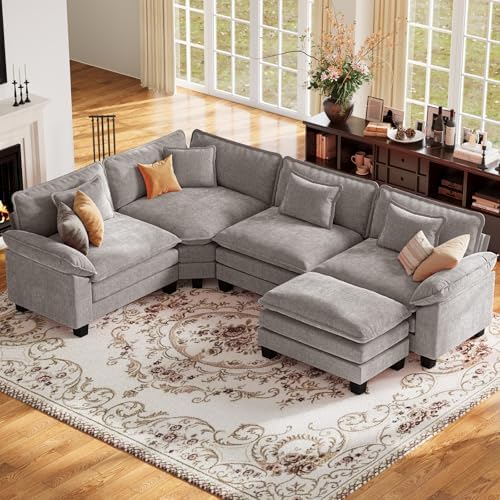 CDCASA 117" Oversized Modular Sectional Sofa by CDCASA