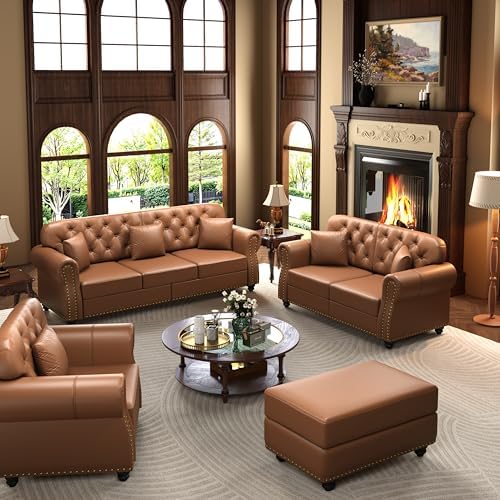 KEIKI 3-Piece Chesterfield Sofa Set - Image 4