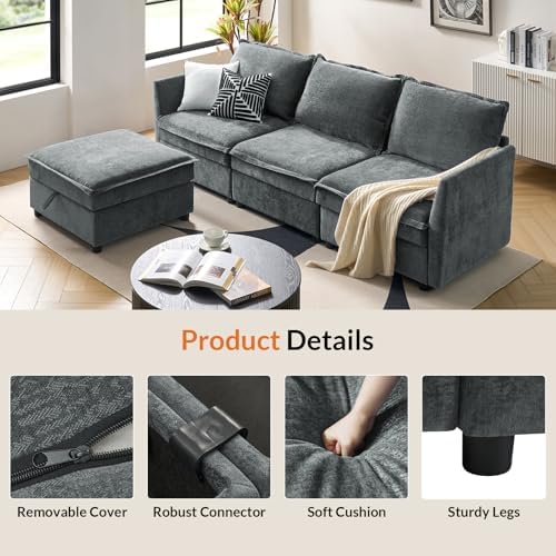 HULALA HOME Modular Sectional Sofa - Image 6