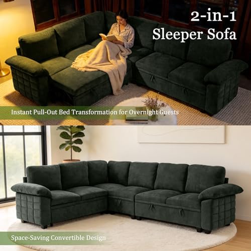 Modern L-Shape Sleeper Sofa - Image 4