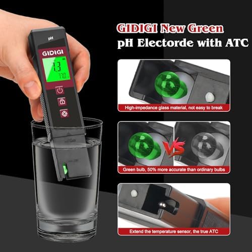2 in 1 pH Meter, Digital pH Tester Pen - Image 2