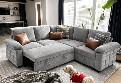Modern L-Shape Sleeper Sofa - Image 3