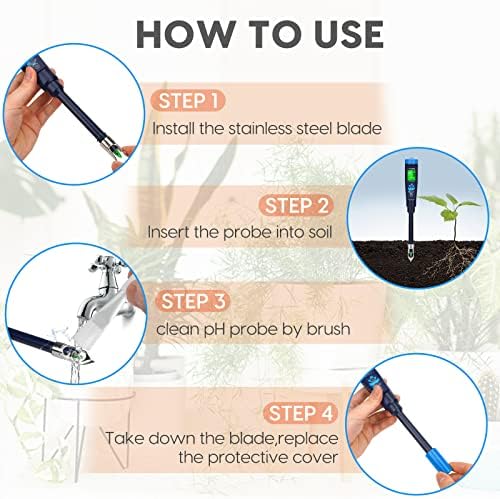 Digital pH Meter for Soil, YINMIK Soil pH Tester for Potted Plants - Image 3
