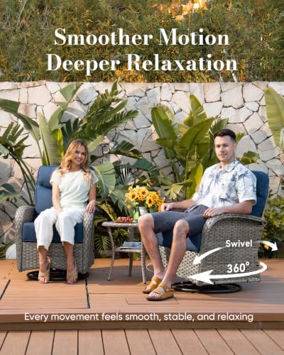 Belord Upgraded 6“ Cushion Luxury 6 Piece Patio Furniture Set - Image 3