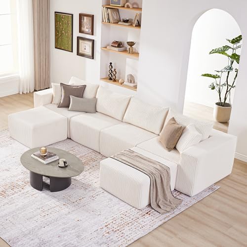 135.4" Modular Boneless Couch, Sectional Couches - Image 4