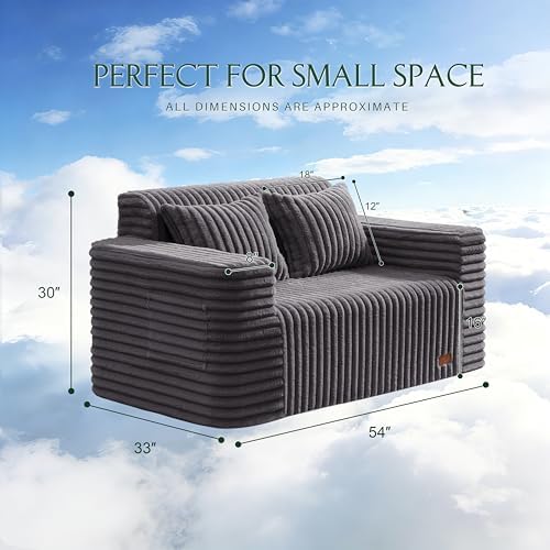 ZurNesfure Sofa Couch Loveseat Boneless Sofa - Image 2