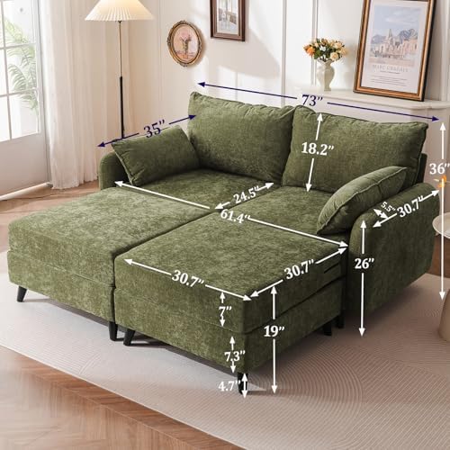 Rexulqo 73'' Modular Sectional Couch - Image 6