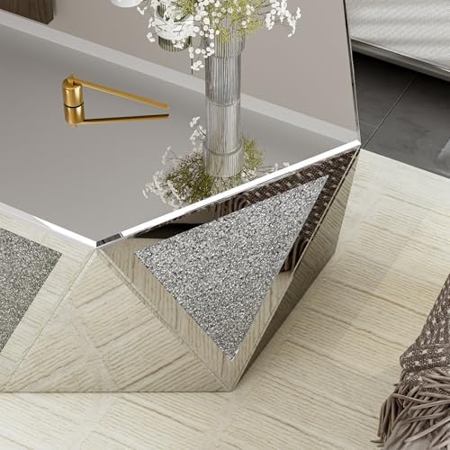 IKIFLY Mirrored Coffee Table - Image 3