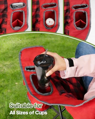 Padded Double Camping Chair Loveseat Oversized Camping Couch - Image 6