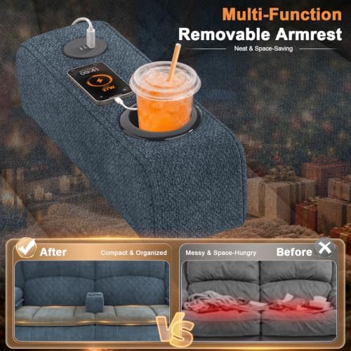 Loveseat Recliner Sofa, RV Loveseat Recliner Wall Hugger - Image 5