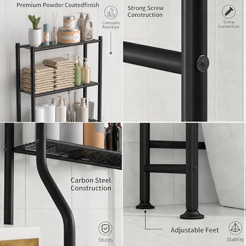 GloTika 3-Tier Over Toilet Storage - Image 6