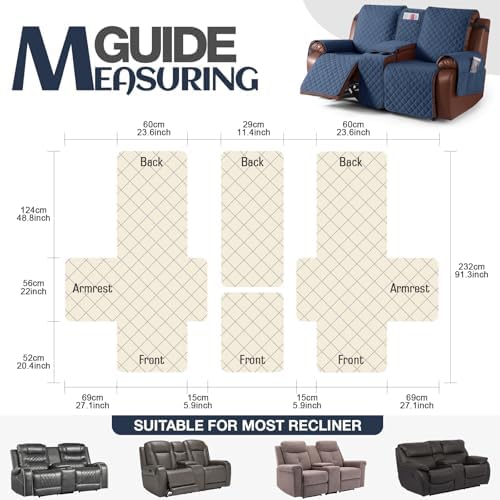 KinCam 100% Waterproof Loveseat Recliner Cover - Image 5