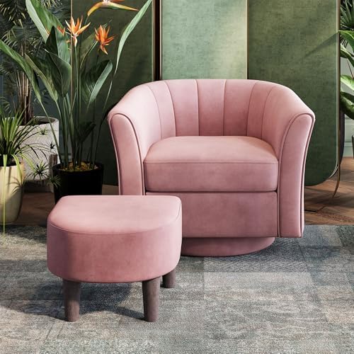 LINSY Large Swivel Accent Chair by Linsy
