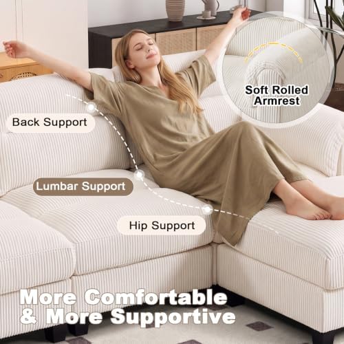 HAOMARKETS Corduroy 2-PieceSofa Set, Upholstered Armchair and Loveseat - Image 5