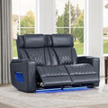 Watson & Whitely Genuine Leather Power Reclining Loveseat by WatsonWhitely