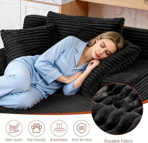 66.5" Oversized Chaise Lounge Chair, Boneless Sleeper Sofa Bed - Image 5