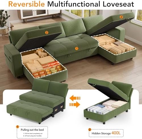 Vipbear Sectional Sleeper Couch - Image 7