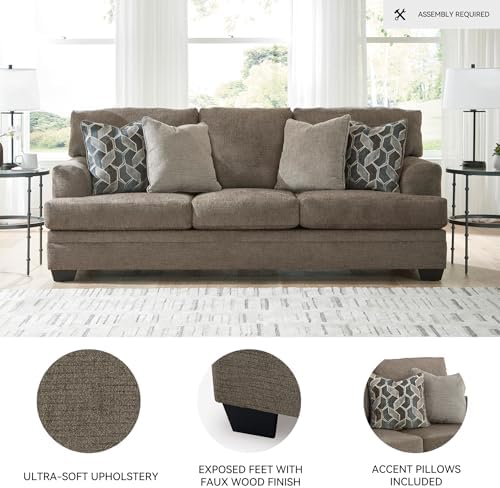 Signature Design by Ashley Stonemeade 3 Seat Chenille Sofa - Image 4