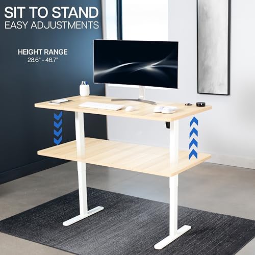 VIVO Light Wood 60 x 30 in Standing Desk, DESK-KIT-0W6C - Image 6