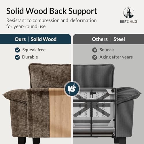 HERA'S HOUSE 2 Pieces Modular Loveseat Couch & 3-Seat Sectional Sofa Set - Image 6