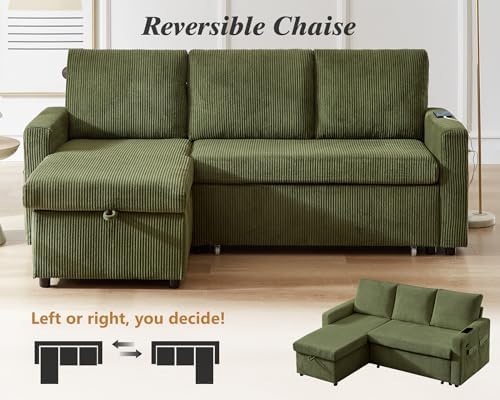 Vipbear 80" Sectional Sleeper Sofa Bed - Image 6