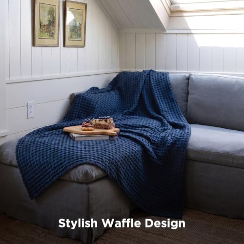 Bedsure Cooling Waffle Blanket for Hot Sleepers, Throw XL - Image 5